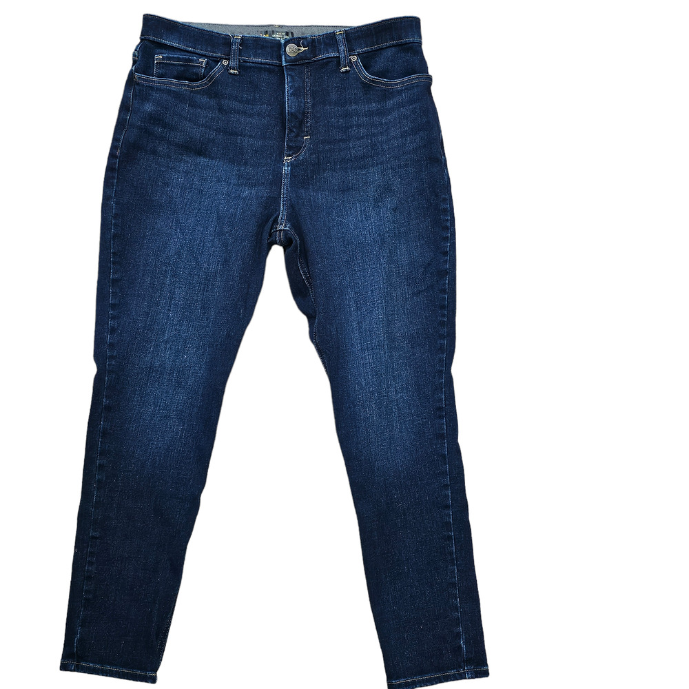 Lee skinny leg slim fit midrise 5 pocket stretch denim jeans 14Short